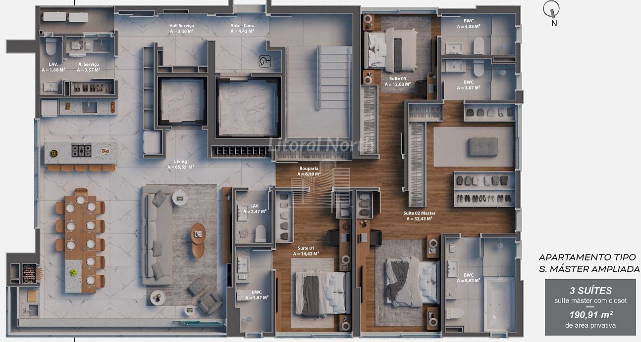 Apartamento à venda com 4 quartos, 4 suítes, 4 vagas e 190m² no Centro, Balneário Camboriú (SC) — foto 23 de 25