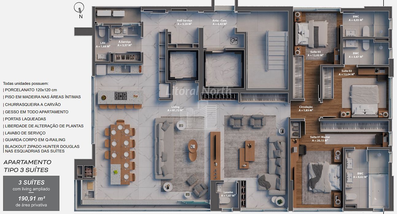Apartamento à venda com 4 quartos, 4 suítes, 4 vagas e 190m² no Centro, Balneário Camboriú (SC) — foto 25 de 25