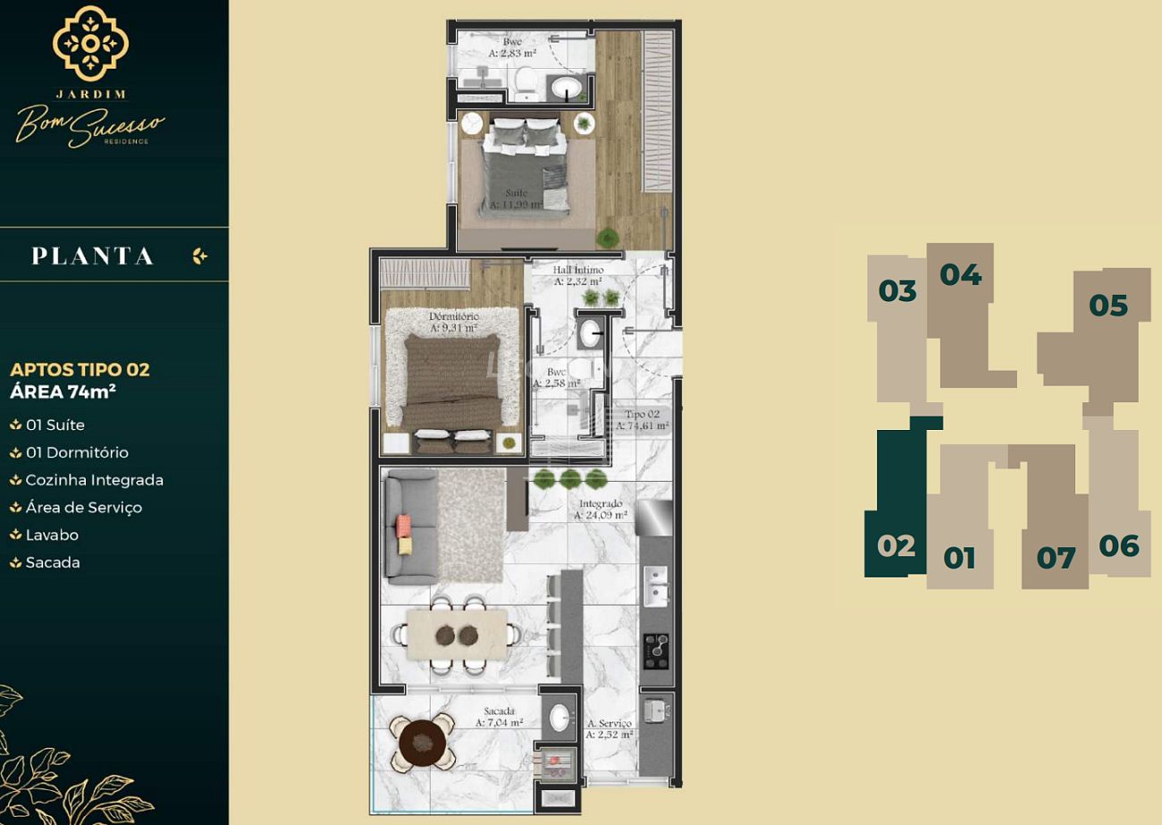 Apartamento à venda com 2 quartos, 2 suítes, 1 vaga e 72m² no Barra, Balneário Camboriú (SC) — foto 21 de 26