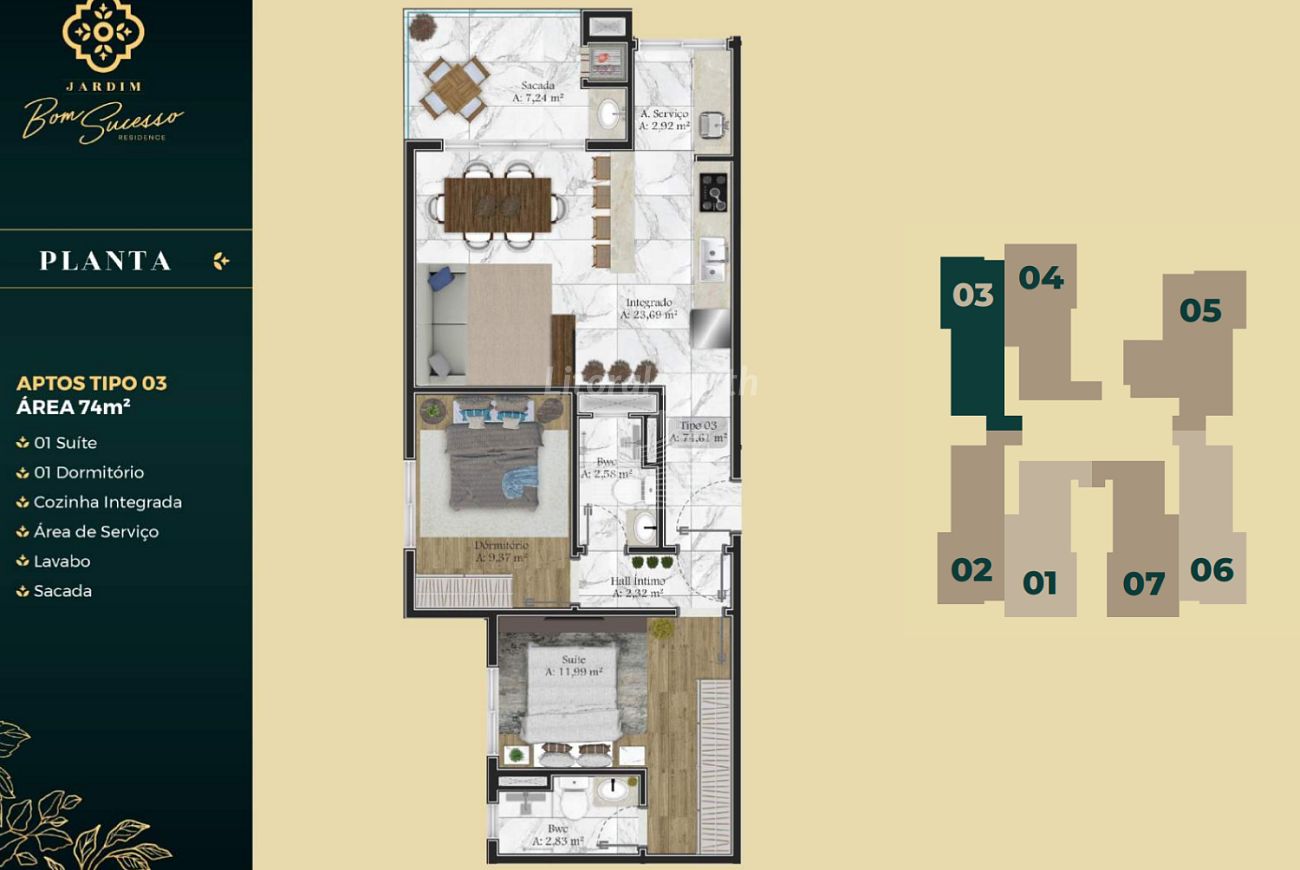 Apartamento à venda com 2 quartos, 2 suítes, 1 vaga e 72m² no Barra, Balneário Camboriú (SC) — foto 22 de 26