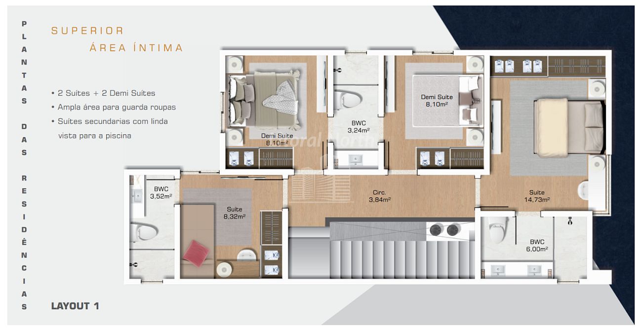 Apartamento à venda com 4 quartos, 4 suítes, 3 vagas e 200m² no Ariribá, Balneário Camboriú (SC) — foto 7 de 11