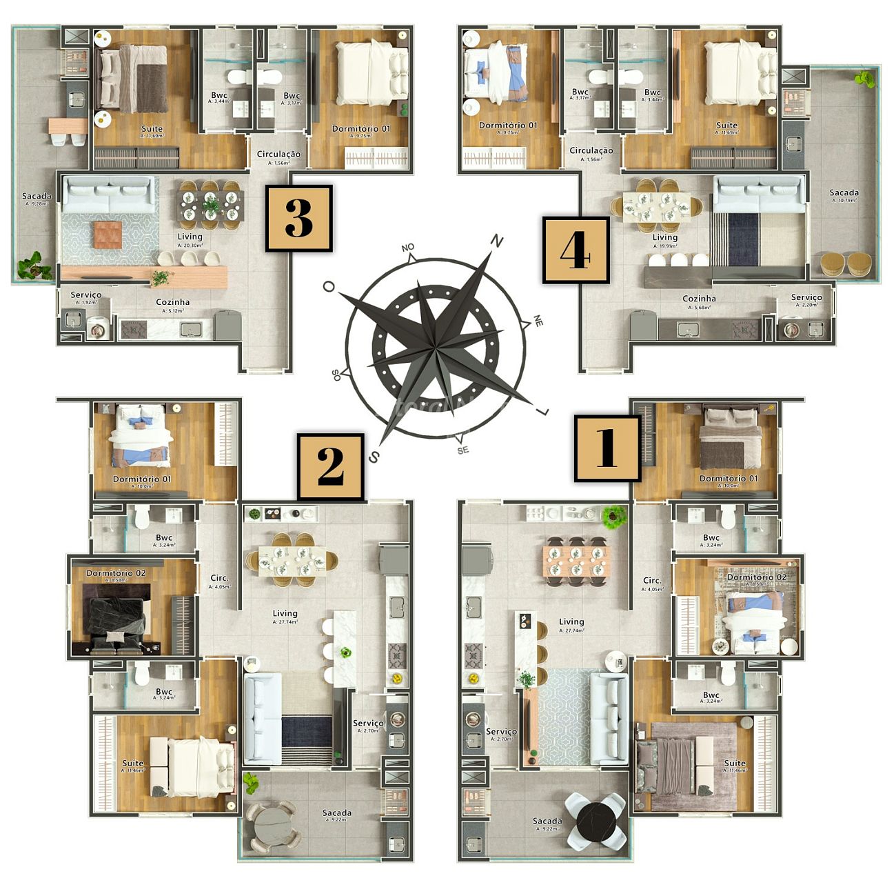 Apartamento de 2 quartos, 76m² no bairro São Judas, em Itajaí | Eu Corretor