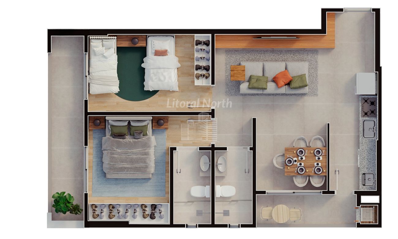 Apartamento à venda com 2 quartos, 1 suíte, 2 vagas e 80m² no Fazenda, Itajaí (SC) — foto 20 de 30