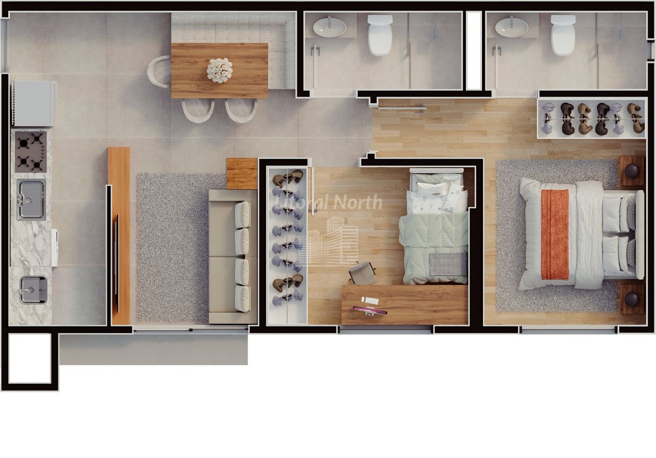 Apartamento à venda com 2 quartos, 1 suíte, 2 vagas e 80m² no Fazenda, Itajaí (SC) — foto 26 de 30