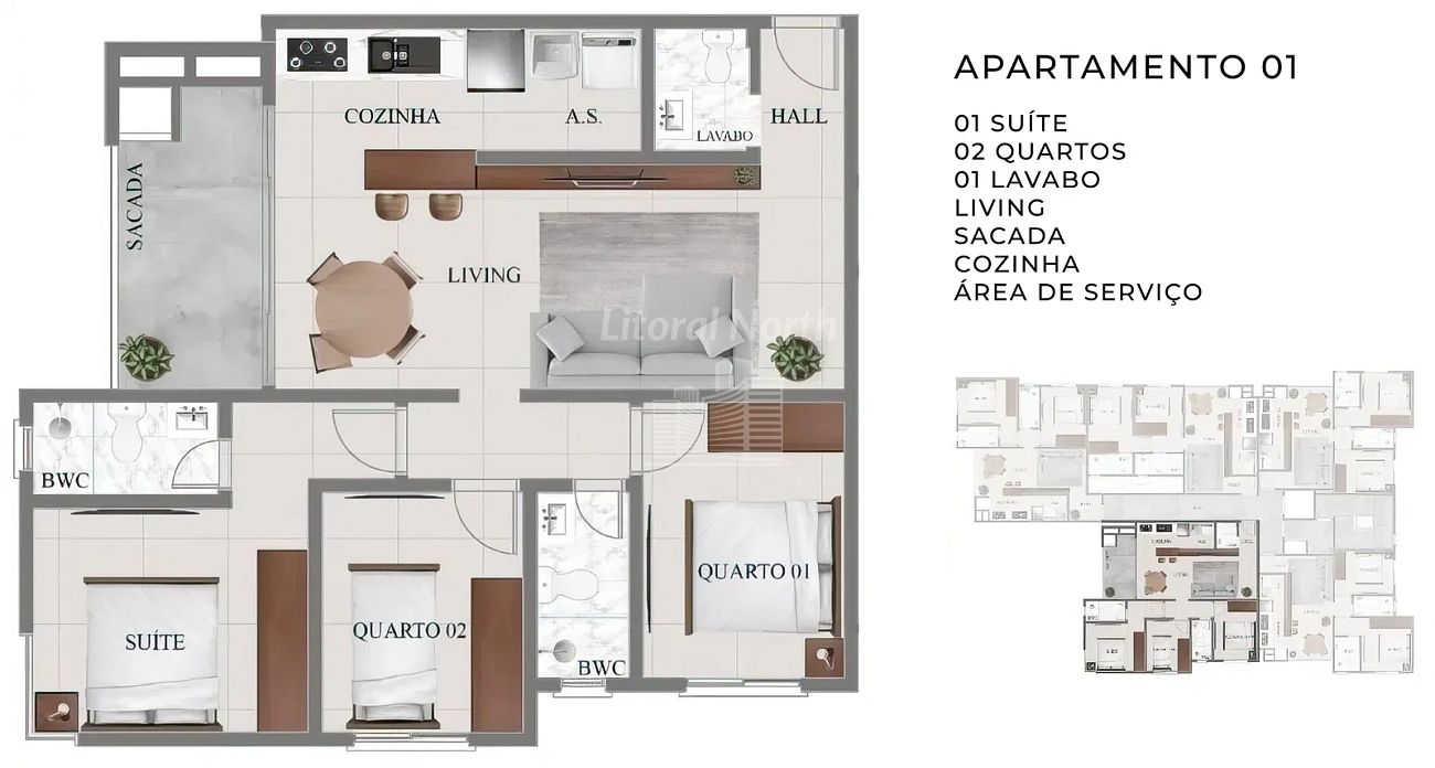 Apartamento à venda com 2 quartos, 2 suítes, 2 vagas e 64m² no Nações, Balneário Camboriú (SC) — foto 15 de 15
