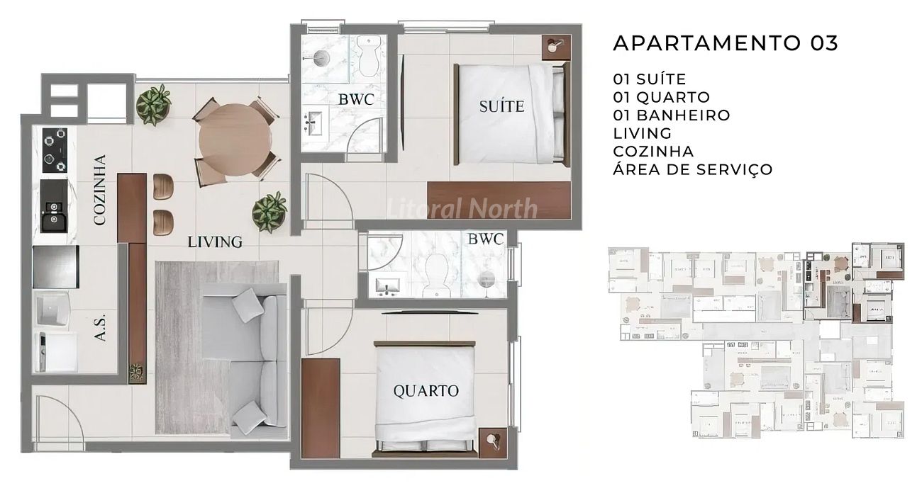 Apartamento à venda com 2 quartos, 2 suítes, 2 vagas e 64m² no Nações, Balneário Camboriú (SC) — foto 13 de 15