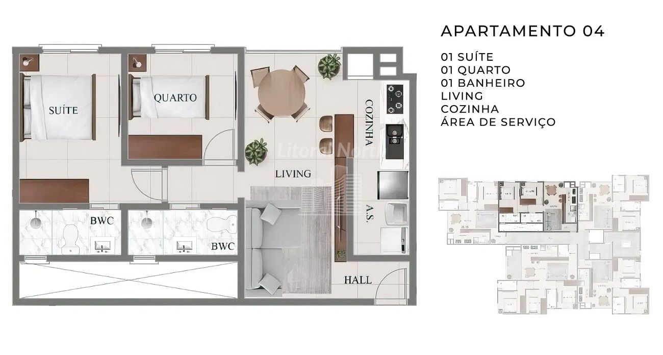 Apartamento à venda com 2 quartos, 2 suítes, 2 vagas e 64m² no Nações, Balneário Camboriú (SC) — foto 12 de 15