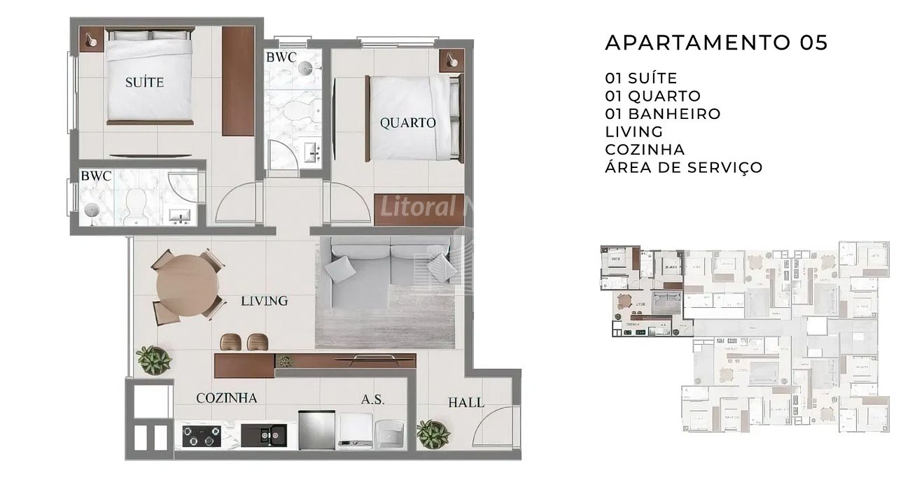 Apartamento à venda com 2 quartos, 2 suítes, 2 vagas e 64m² no Nações, Balneário Camboriú (SC) — foto 11 de 15