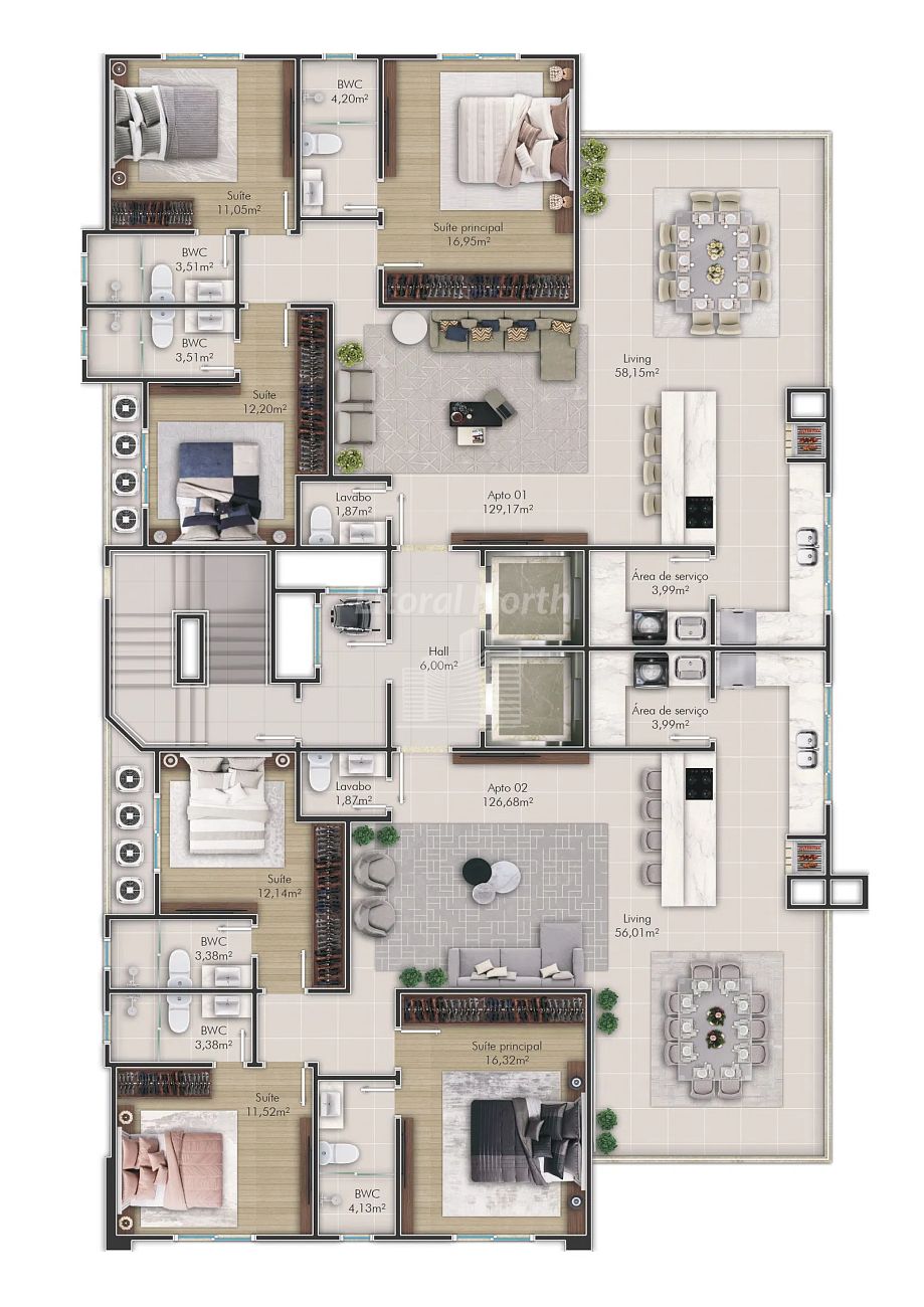 Apartamento à venda com 3 quartos, 3 suítes, 2 vagas e 123m² no Pioneiros, Balneário Camboriú (SC) — foto 15 de 17