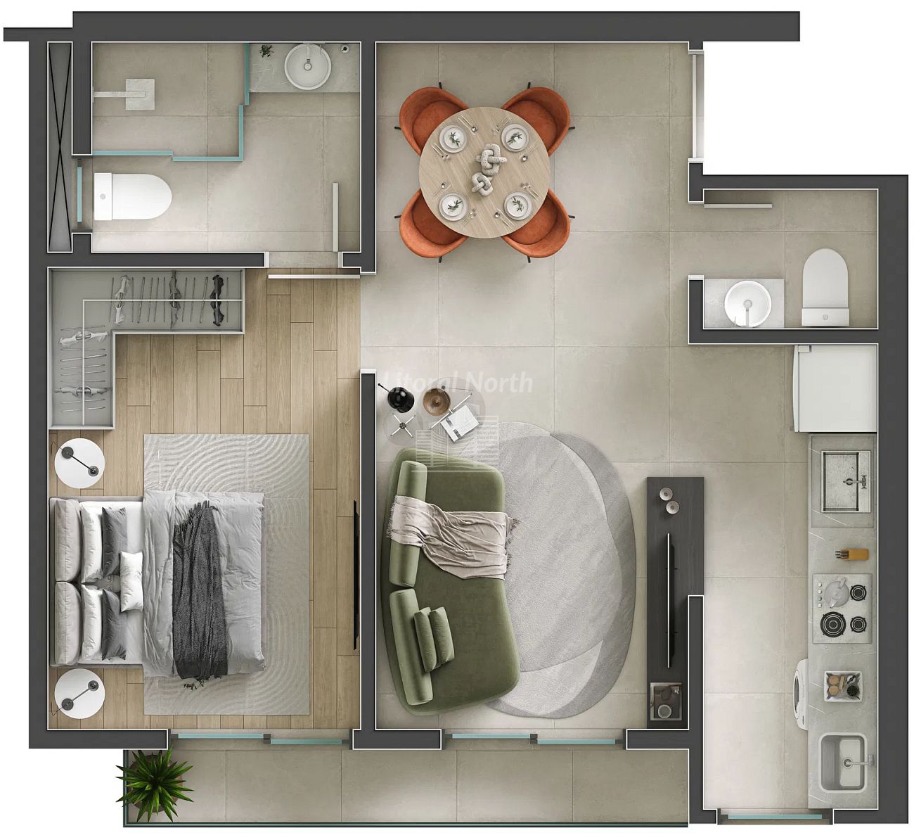 Apartamento à venda com 1 quarto, 1 suíte, 1 vaga e 43m² no Fazenda, Itajaí (SC) — foto 15 de 17