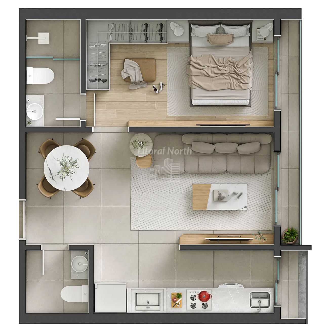 Apartamento à venda com 1 quarto, 1 suíte, 1 vaga e 43m² no Fazenda, Itajaí (SC) — foto 16 de 17