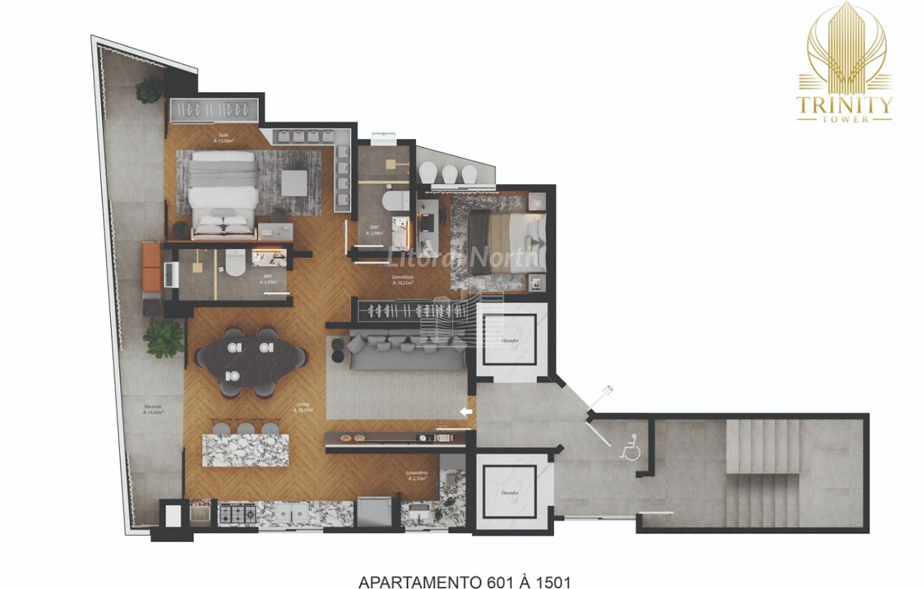 Apartamento à venda com 2 quartos, 1 suíte, 2 vagas e 76m² no Fazenda, Itajaí (SC) — foto 7 de 11