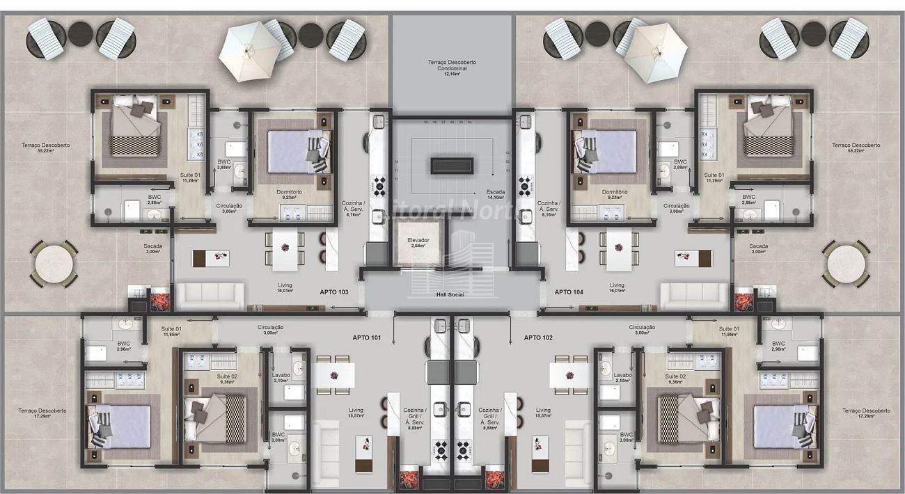 Apartamento à venda com 2 quartos, 2 suítes e 2 vagas no Centro, Balneário Camboriú (SC) — foto 10 de 12
