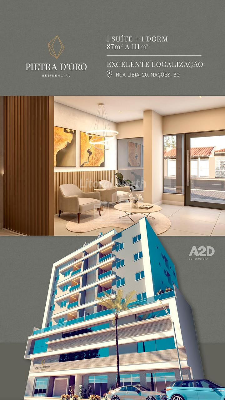 Apartamento à venda com 2 quartos, 1 suíte, 1 vaga e 87m² no Nações, Balneário Camboriú (SC) — foto 6 de 6