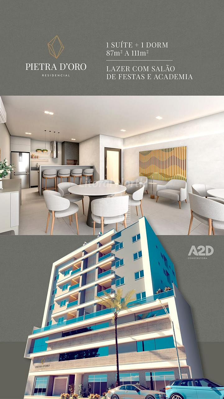 Apartamento à venda com 2 quartos, 1 suíte, 1 vaga e 87m² no Nações, Balneário Camboriú (SC) — foto 4 de 6