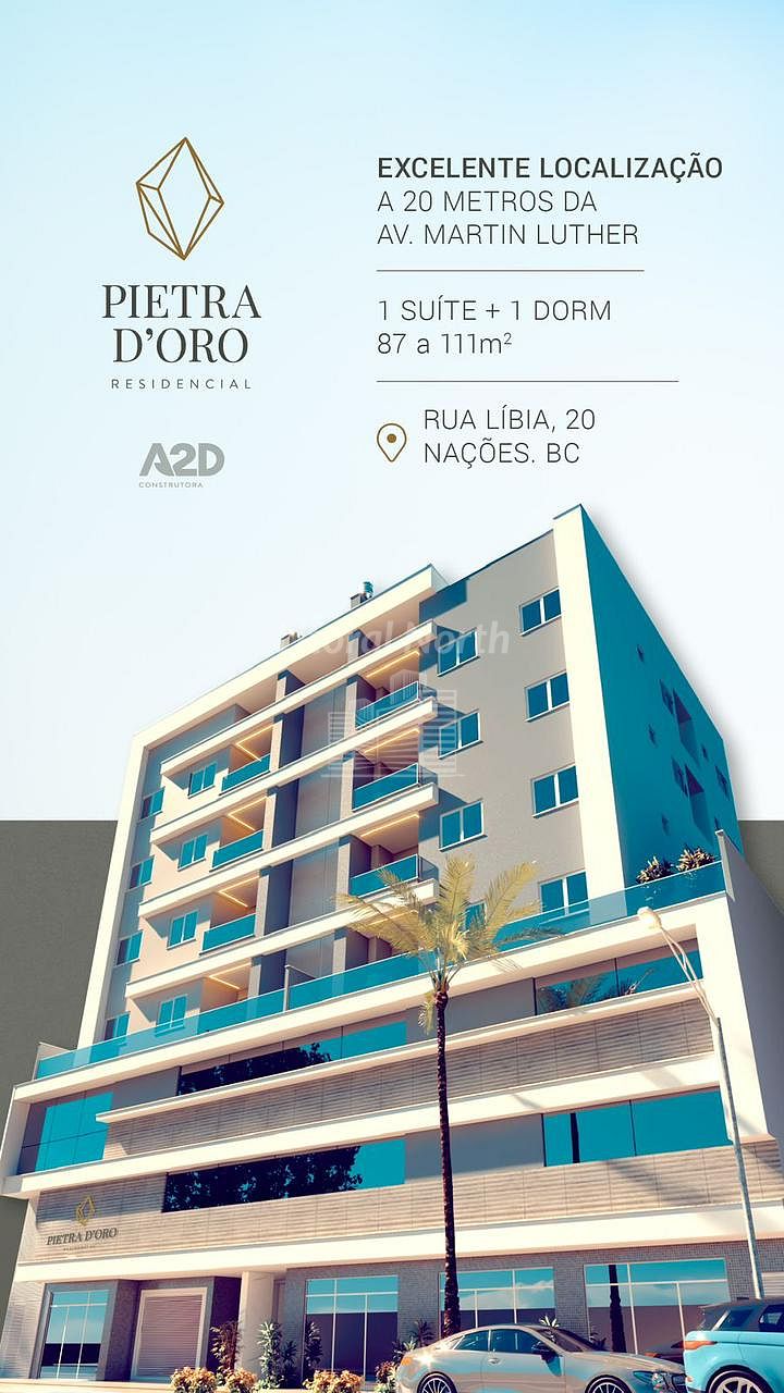 Apartamento à venda com 2 quartos, 1 suíte, 1 vaga e 87m² no Nações, Balneário Camboriú (SC) — foto 2 de 6