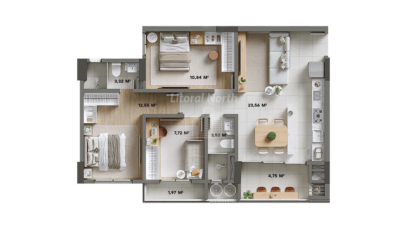 Apartamento à venda com 2 quartos, 1 suíte, 1 vaga e 84m² no Praia Brava, Itajaí (SC) — foto 16 de 22