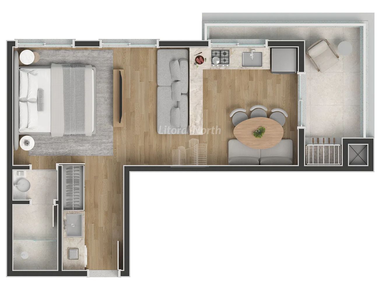 Apartamento à venda com 1 quarto, 1 suíte, 1 vaga e 40m² no Fazenda, Itajaí (SC) — foto 25 de 26
