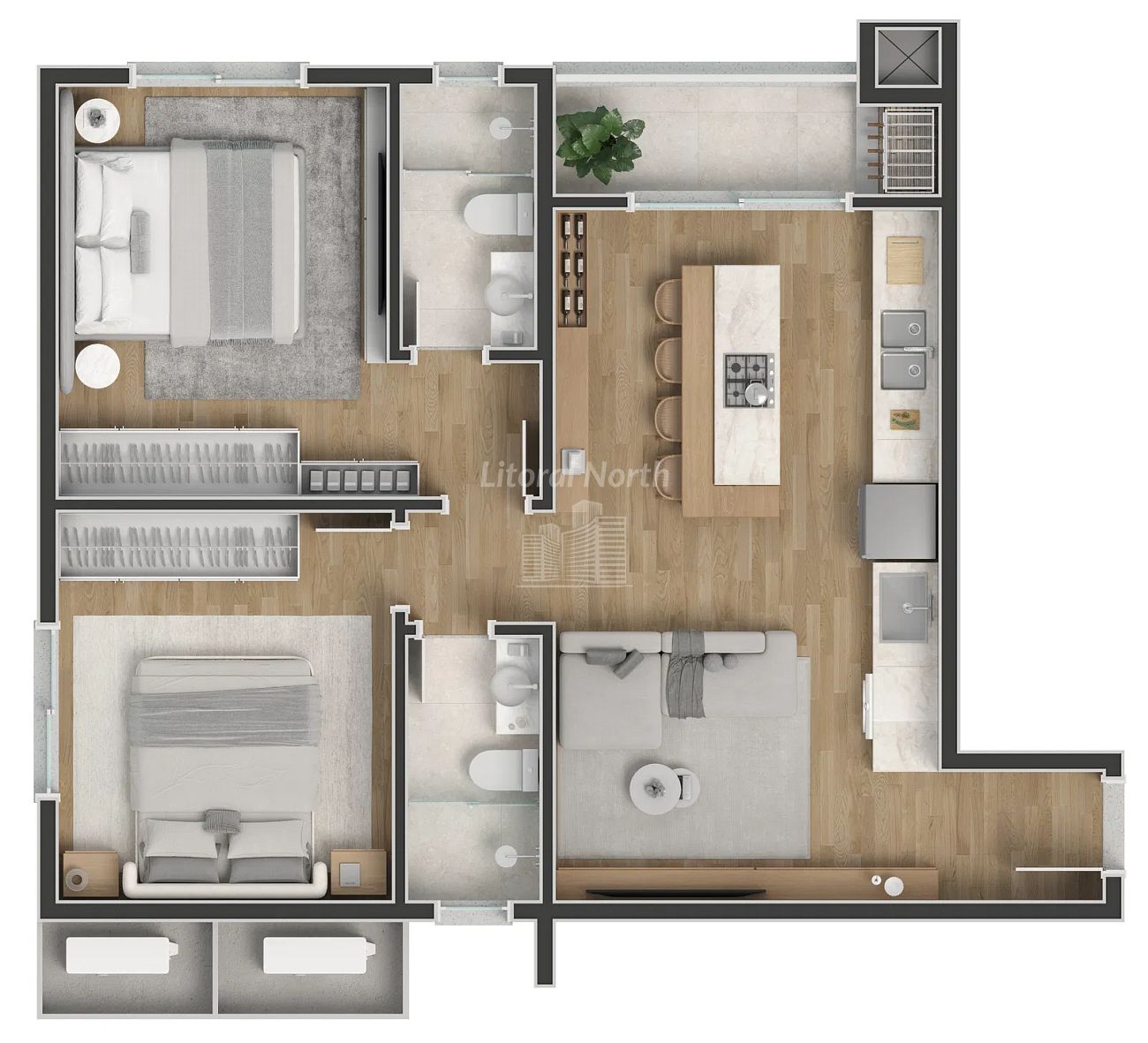 Apartamento à venda com 1 quarto, 1 suíte, 1 vaga e 40m² no Fazenda, Itajaí (SC) — foto 21 de 26