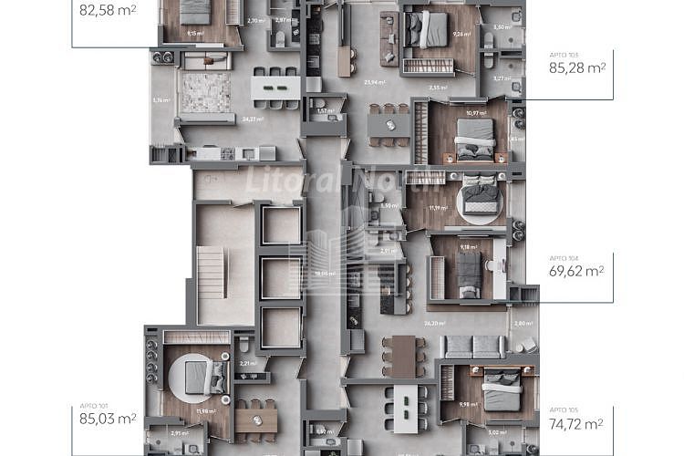 Apartamento à venda com 2 quartos, 2 suítes e 2 vagas no Fazenda, Itajaí (SC) — foto 7 de 30