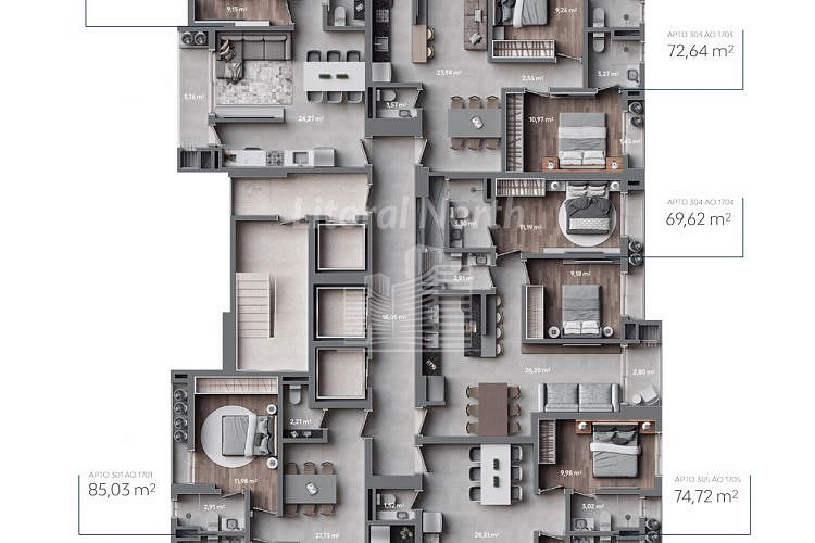 Apartamento à venda com 2 quartos, 2 suítes e 2 vagas no Fazenda, Itajaí (SC) — foto 5 de 30