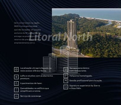 Studio de 1 quarto, 54m² no bairro Praia Brava, em Itajaí | Eu Corretor