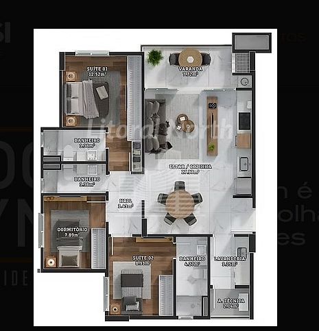 Apartamento de 3 quartos, 95m² no bairro Centro, em Itajaí | Eu Corretor