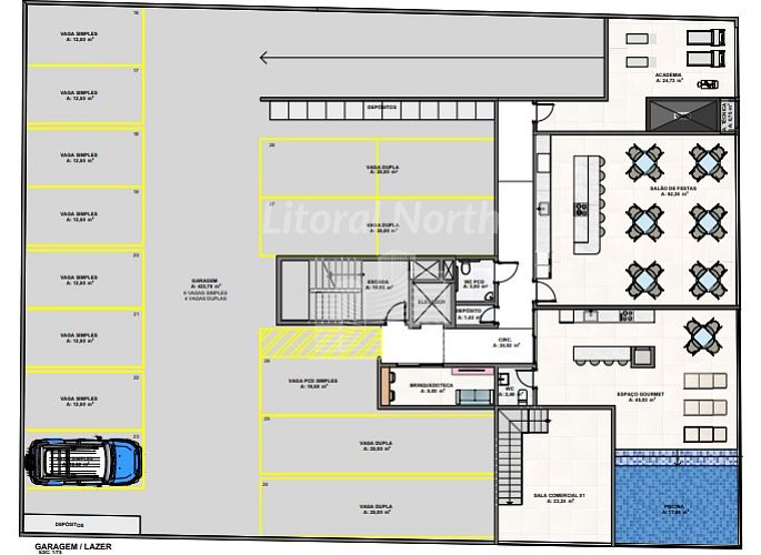 Apartamento à venda com 2 quartos, 1 banheiro, 1 vaga e 63m² no Ariribá, Balneário Camboriú (SC) — foto 6 de 7