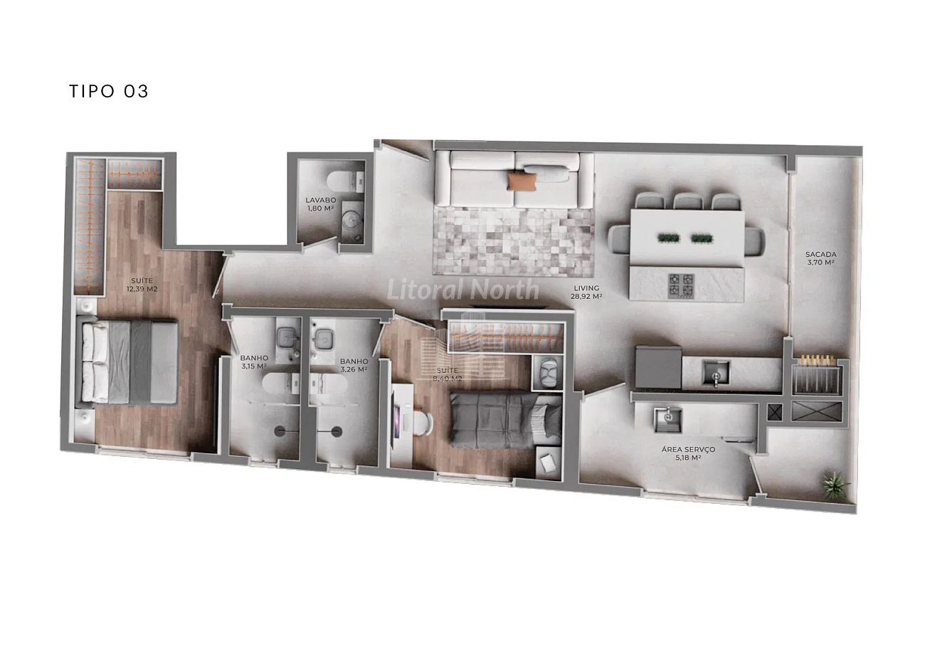 Apartamento à venda com 3 quartos, 1 suíte, 2 vagas e 98m² no Fazenda, Itajaí (SC) — foto 26 de 27
