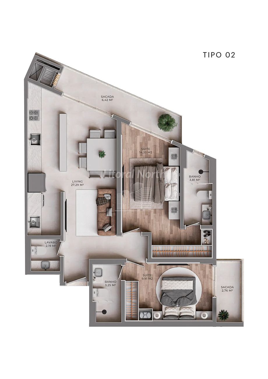 Apartamento à venda com 2 quartos, 2 suítes, 1 vaga e 81m² no Fazenda, Itajaí (SC) — foto 24 de 27