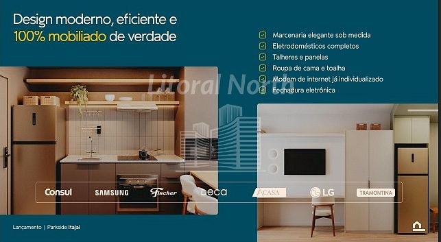 Studio de 1 quarto, 19m² no bairro Centro, em Itajaí | Eu Corretor