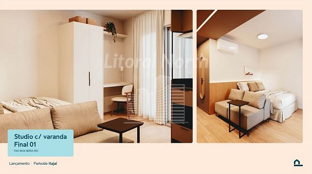 Studio de 1 quarto, 19m² no bairro Centro, em Itajaí | Eu Corretor