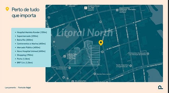 Studio de 1 quarto, 19m² no bairro Centro, em Itajaí | Eu Corretor