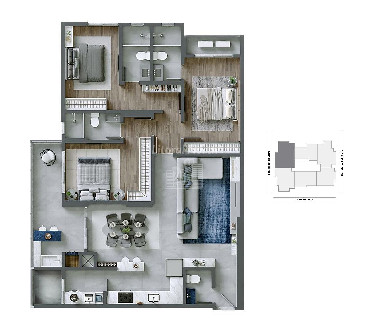 Apartamento à venda com 3 quartos, 3 suítes, 3 vagas e 124m² no Fazenda, Itajaí (SC) — foto 29 de 30