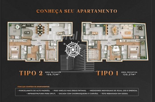 Apartamento de 3 quartos, 109m² no bairro Centro, em Itajaí | Eu Corretor