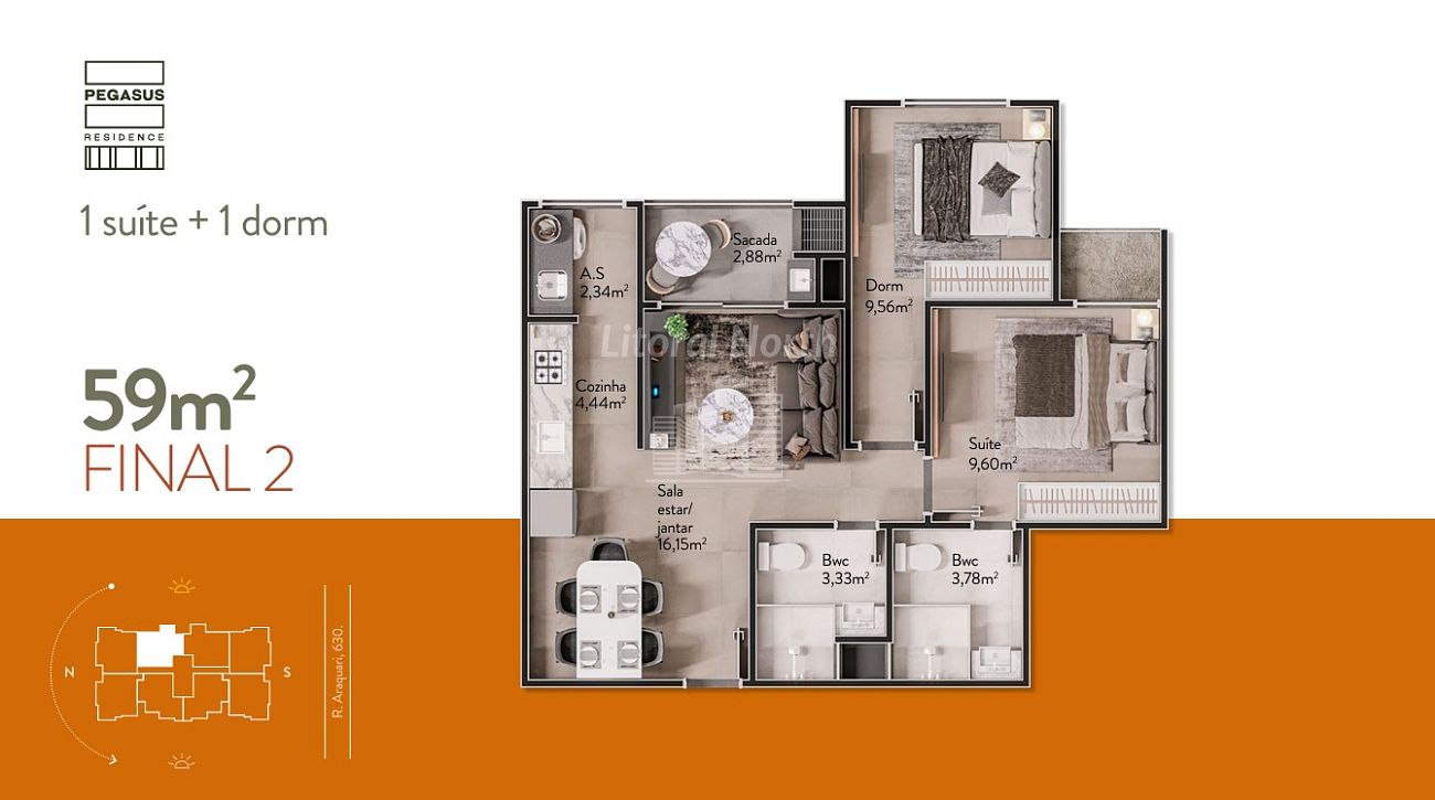 Apartamento à venda com 2 quartos, 1 suíte, 1 vaga e 59m² no Vila Real, Balneário Camboriú (SC) — foto 29 de 30