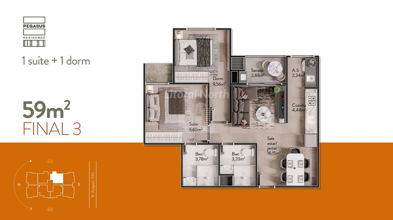 Apartamento à venda com 2 quartos, 1 suíte, 1 vaga e 59m² no Vila Real, Balneário Camboriú (SC) — foto 30 de 30