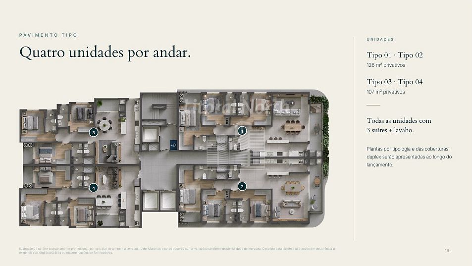 Apartamento de 3 quartos, 126m² no bairro Centro, em Itajaí | Eu Corretor