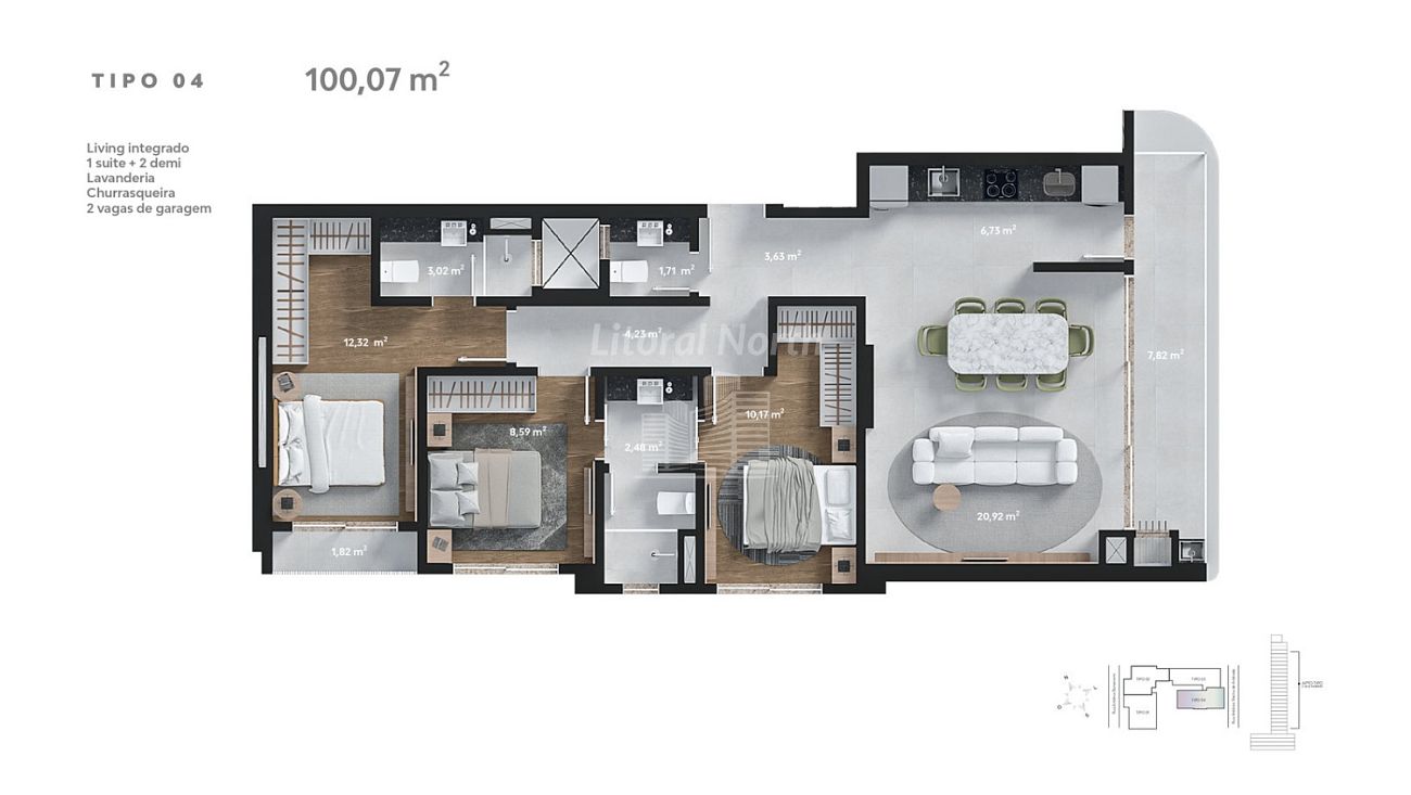 Apartamento à venda com 3 quartos, 3 suítes, 3 vagas e 112m² no Fazenda, Itajaí (SC) — foto 28 de 28