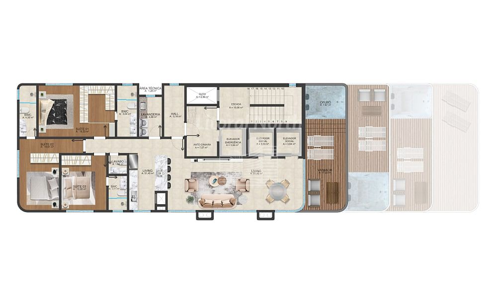Apartamento à venda com 3 quartos, 3 suítes, 2 vagas e 117m² no Pioneiros, Balneário Camboriú (SC) — foto 13 de 16