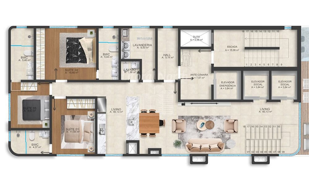 Apartamento à venda com 3 quartos, 3 suítes, 2 vagas e 117m² no Pioneiros, Balneário Camboriú (SC) — foto 14 de 16