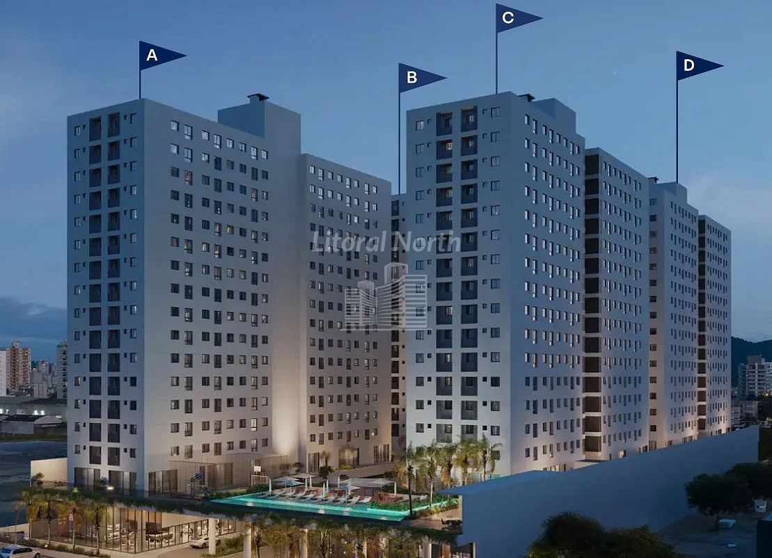 Apartamento de 2 quartos, 53m² no bairro São João, em Itajaí | Eu Corretor