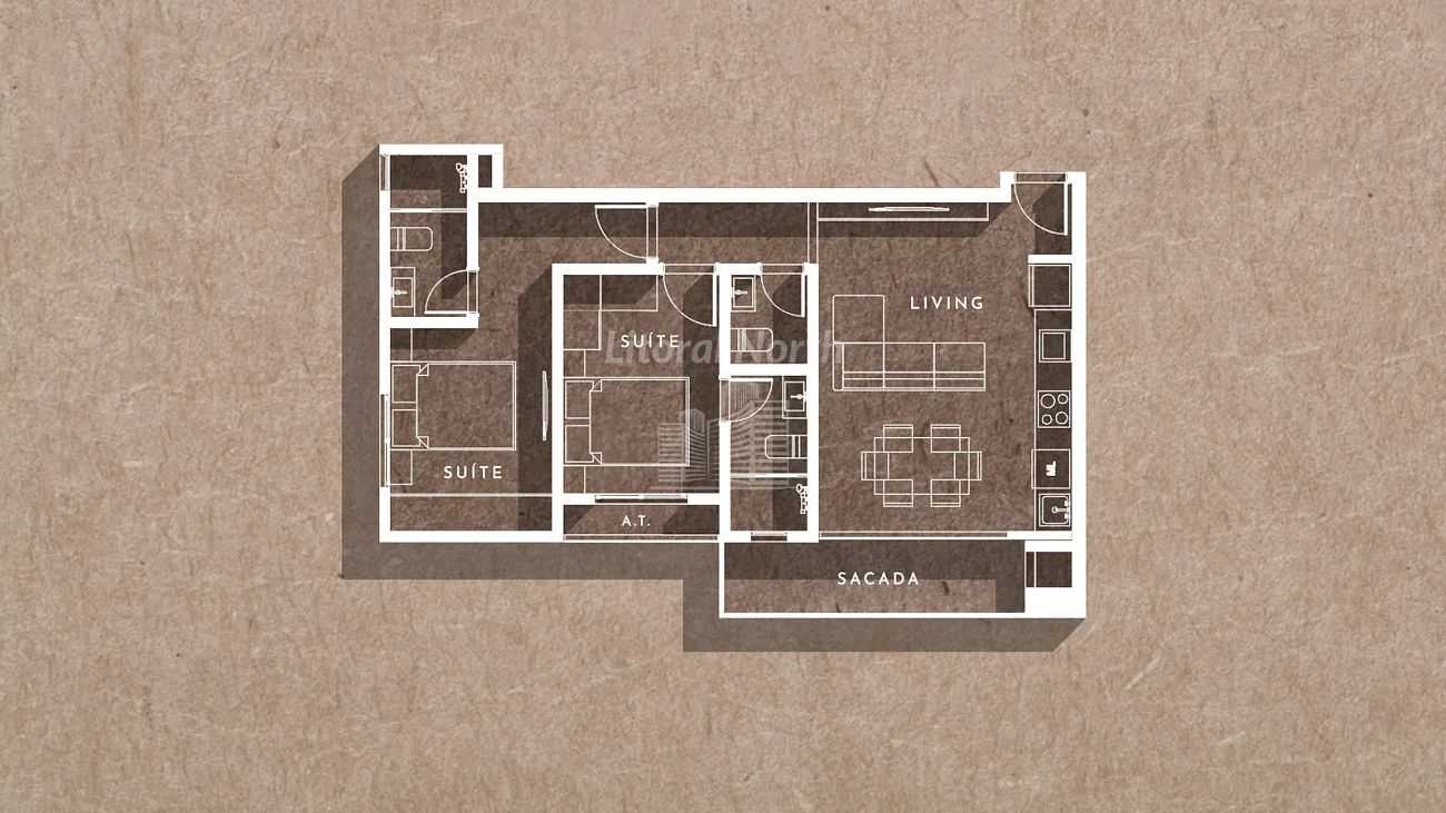 Apartamento à venda com 2 quartos, 2 suítes, 1 vaga e 69m² no São João, Itajaí (SC) — foto 15 de 21