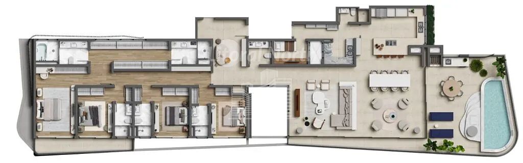 Apartamento à venda com 4 quartos, 4 suítes, 4 vagas e 396m² no Praia do Estaleiro, Balneário Camboriú (SC) — foto 19 de 24