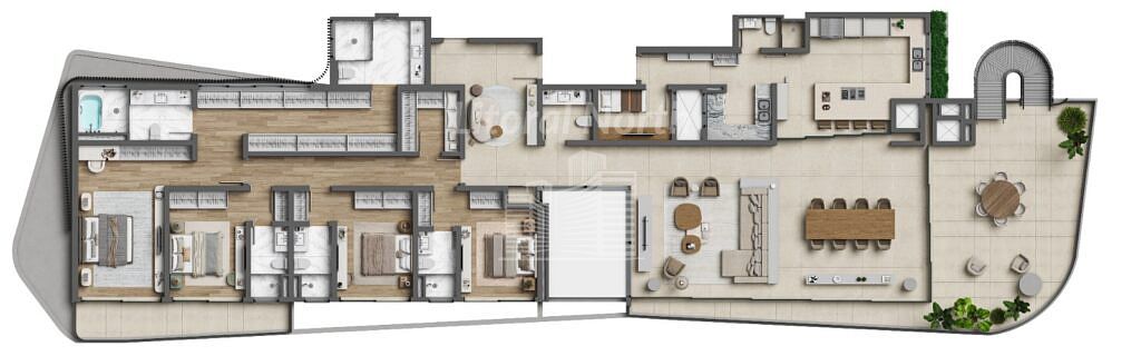 Apartamento à venda com 4 quartos, 4 suítes, 4 vagas e 396m² no Praia do Estaleiro, Balneário Camboriú (SC) — foto 22 de 24