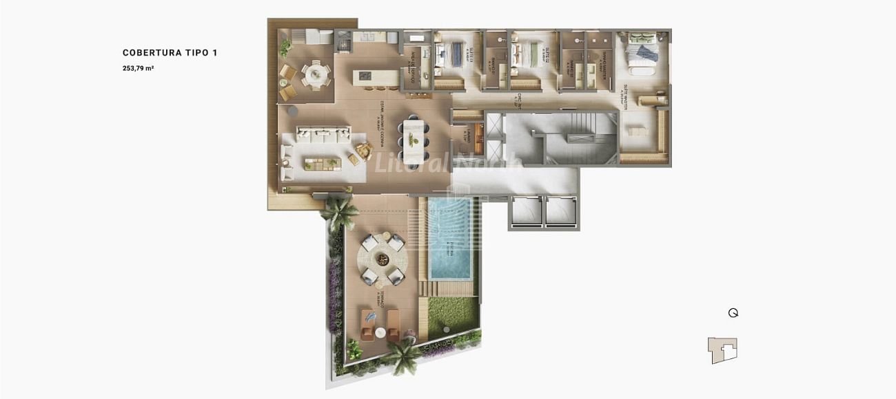 Apartamento à venda com 3 quartos, 3 banheiros e 172m² no Praia Brava, Itajaí (SC) — foto 9 de 11