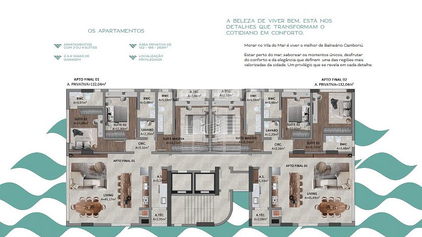 Apartamento de 3 quartos, 132m² no bairro Centro, em Balneário Camboriú | Eu Corretor