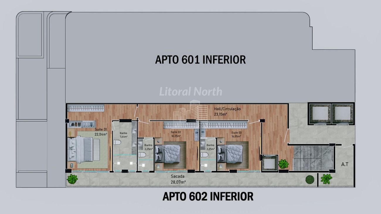Apartamento de 4 quartos, 314m² no bairro Praia Brava, em Itajaí | Eu Corretor