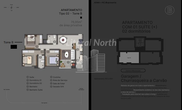 Apartamento à venda com 2 quartos, 1 suíte, 1 vaga e 60m² no Nações, Balneário Camboriú (SC) — foto 14 de 25