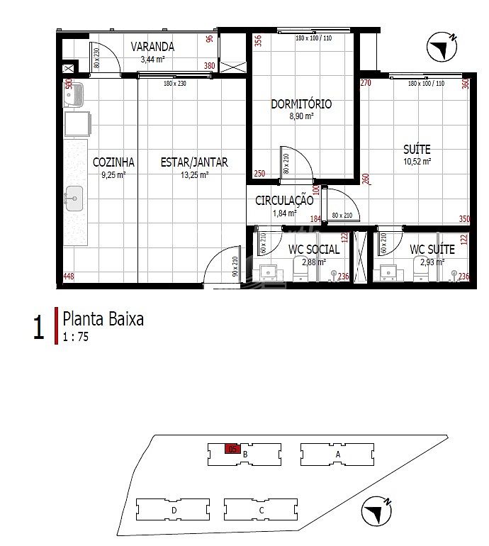 Apartamento à venda com 2 quartos, 1 suíte, 1 vaga e 62m² no Fazenda, Itajaí (SC) — foto 6 de 6